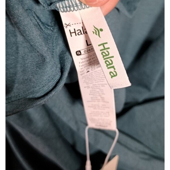 NWT Halara Scoop Neck Split Flowy Maxi Lagenlook Tank Dress Jade Size Large - Picture 6 of 7